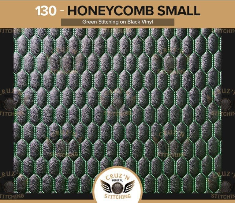 130 Digital Stitching Honeycomb Small Green