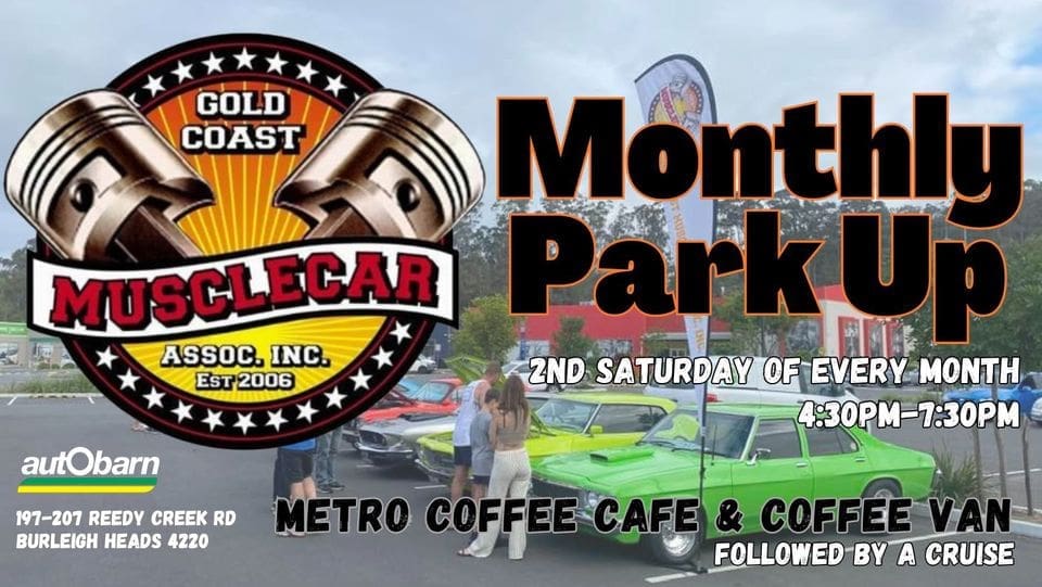 Burleigh Monthly Car and Bike Park Up - Gold Coast