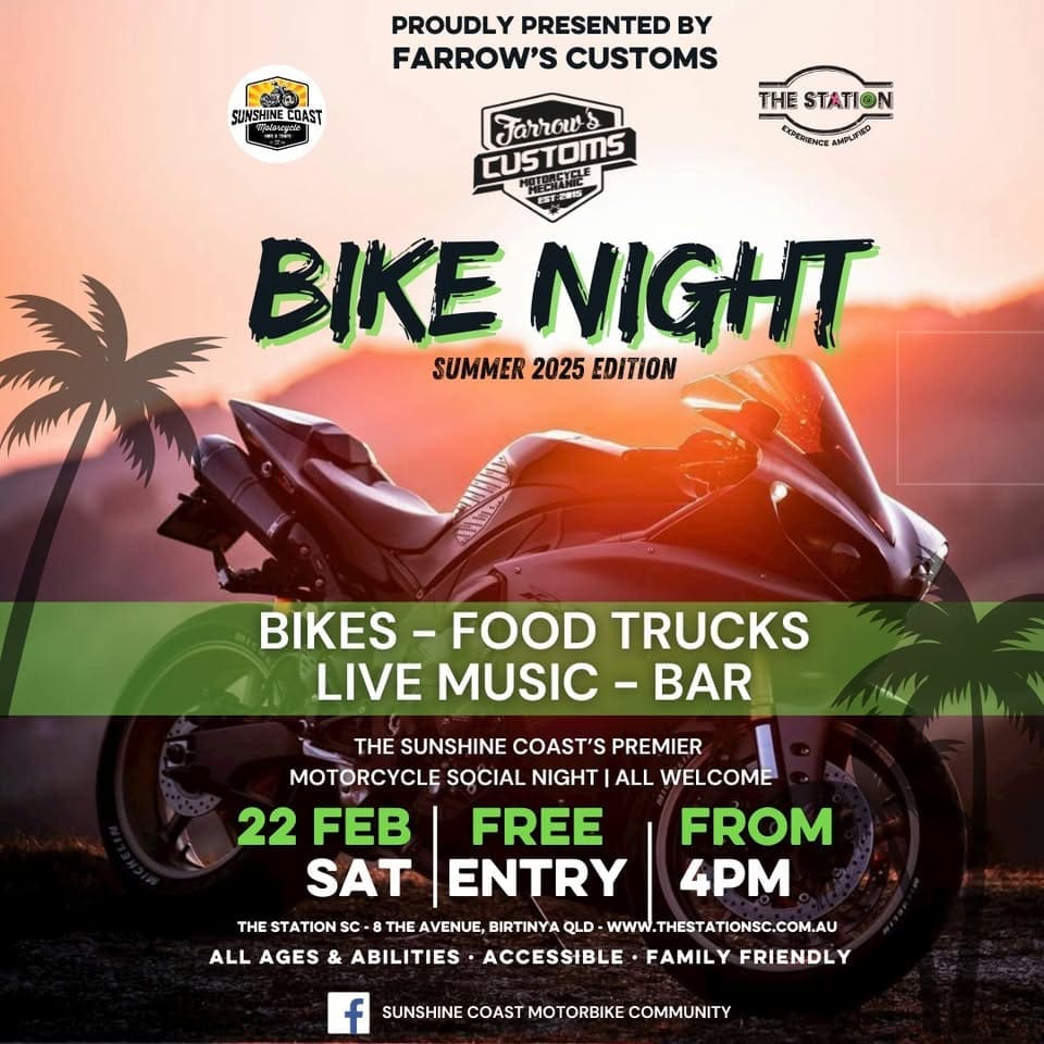 FARROWS RIDE TO BIKE NIGHT at THE STATION Nambour QLD