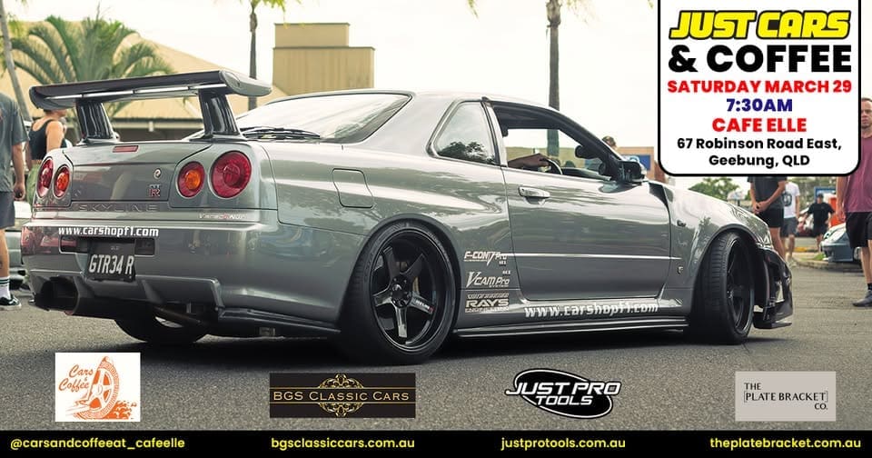 JUST CARS and COFFEE Brisbane - Cafe Elle | QLD Car Events