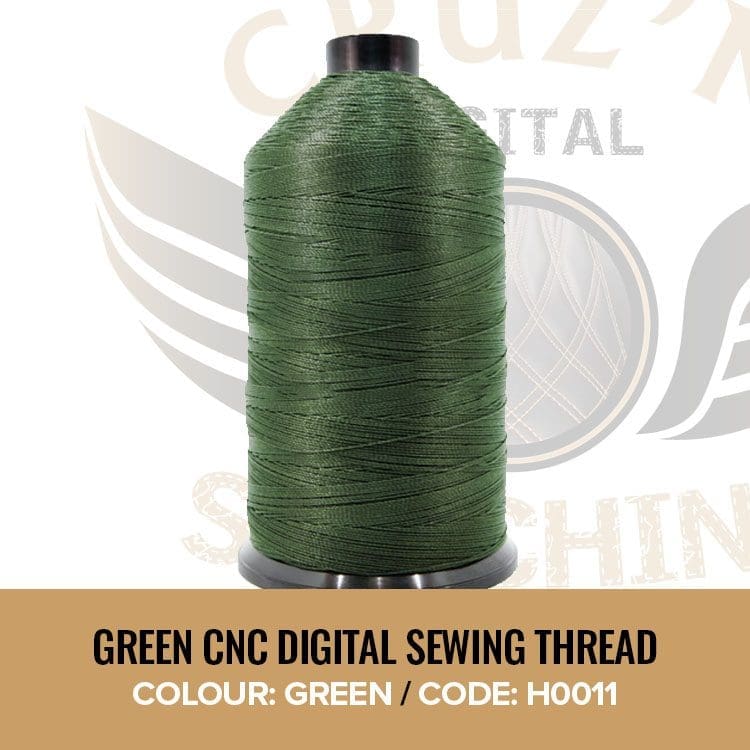 Green CNC Digital Sewing Thread