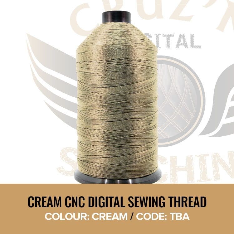 Cream CNC Digital Sewing Thread