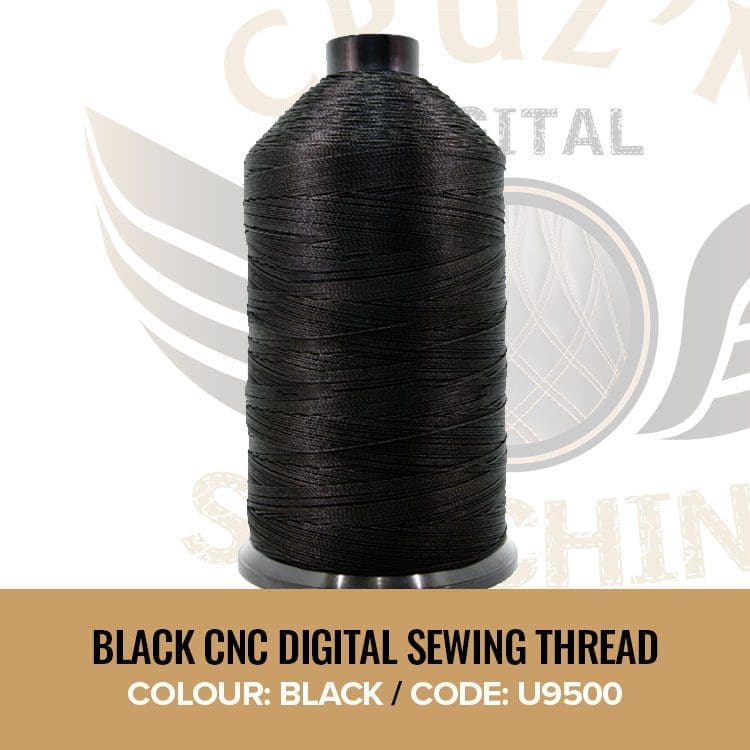 Black CNC Digital Sewing Thread