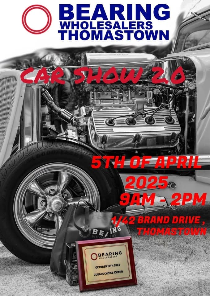 BEARING WHOLESALERS THOMASTOWN CAR SHOW 2.0 - Car Events VIC