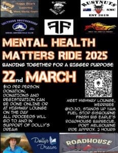 Eastern PreMeet Mental Health Matters Ride | Motorcycle Events VIC