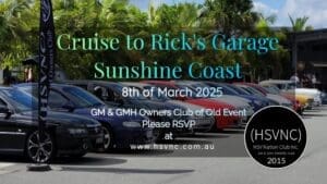 HSVNC Cruise and Lunch at Ricks Garage Palmwoods | Car Events QLD
