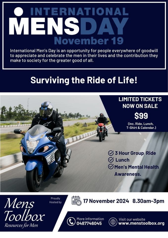 International Mens Day - Surviving the Ride of Life QLD