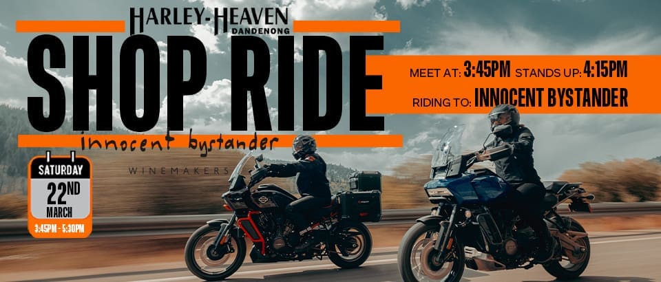 SHOP RIDE to Innocent Bystander | Motorcycle Rides VIC